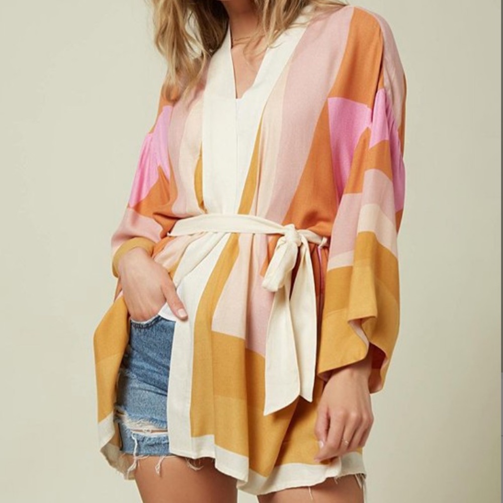 O’Neill Beachy Sunset Caftan/Cover-Up/Long Kimono